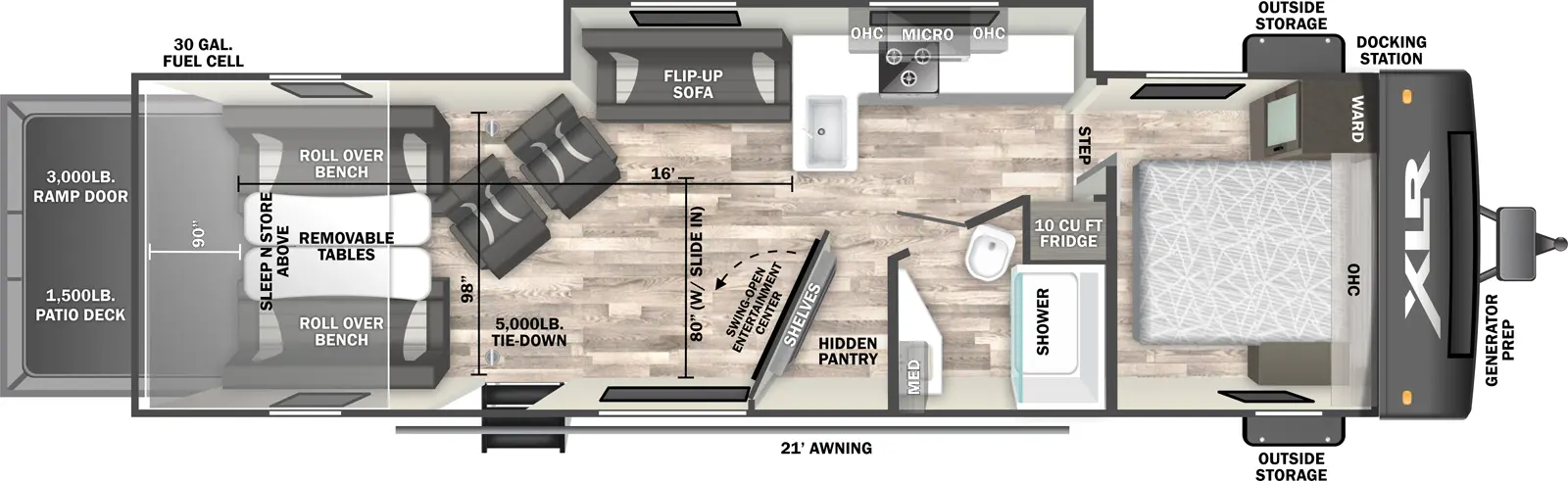 Xlr Hyperlite 3016H - DSO Floorplan